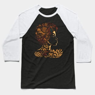 African American Woman Baseball T-Shirt